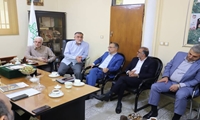 جلسه دیدار اعضای شورای اسلامی شهر رشت با رئیس ستاد بازسازی عتبات عالیات استان گیلان 