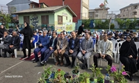 حضور دکتر سید شمس شفیعی عضو شورای شهر رشت در مراسم روز زمین پاک با حضور دکتر سراجی معاون مدیرکل آموزش و پرورش گیلان، احمد پورکاظمی رئیس آموزش و پرورش ناحیه ۲ رشت و دکتر حسینی مدیرکل محیط زیست گیلان در مدرسه شاهد امام صادق (ع) محله کیژده