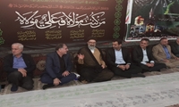 حضور سیدشمس شفیعی عضو شورای اسلامی شهر رشت و حجت الاسلام صفوی امام جمعه موقت رشت و دکتر ملکی رئیس دانشگاه آزاد گیلان در مراسم سالروز شهادت امام جعفرصادق (ع) در مسجد ابوالفضل العباس (ع) روستای چارمان کلاشم حبیب آباد واقع در رستم آباد شمالی رودبار