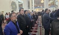 حضور دکتر سید شمس شفیعی عضو شورای اسلامی شهر رشت در مراسم شهدای مدافع وطن در مصلی