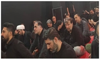 حضور دکتر سیدشمس شفیعی عضو شورای اسلامی شهر رشت در مراسم سوگواری اباعبدالله الحسین (ع) هیئت ثارالله میدان فرهنگ در ششمین شب محرم