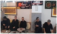 حضور دکتر محمدحسین واثق کارگرنیا رئیس شورای اسلامی شهر رشت و دکتر سیدشمس شفیعی عضو شورای شهر رشت در مراسم سوگواری اباعبدالله الحسین (ع) همزمان با هشتمین شب محرم در بقعه آقاسید حسن لاکان