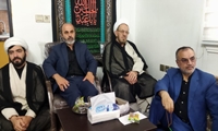 حضور رئیس و اعضای شورای اسلامی شهر رشت در مراسم سوگواری ایام شهادت اباعبدالله الحسین(ع) و یاران باوفایش در دفتر حضرت آیت الله مکارم شیرازی