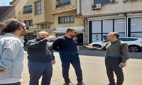 پیگیری موضوعات شهروندی محله محور در خیابان سعدی نبش بازار روز، مقابل کوچه مارلیک توسط دکتر سیدحسین رضویان رئیس کمیسیون توسعه پایدار شورای اسلامی شهر رشت با همراهی رضا عاشری دیگر عضو شورای شهر رشت
