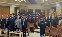 حضور محمدحسن عاقل منش رئیس کمیسیون گردشگری و هادی رمضانی رئیس کمیسیون فرهنگی شورای اسلامی شهر رشت در مراسم حشن فارغ التحصیلی دانش آموزان نمونه دبیرستان اکسیر دانش که در تالار حکمت دانشگاه گیلان برگزار گردید