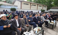 حضور اعضای شورای اسلامی شهر رشت در مراسم بزرگداشت هفته معلم در دبیرستان قدس