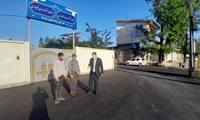 پیگیری آسفالت و نقاشی دیواری محدوده مدارس تحویلداری و رضاپور توسط سیدشمس شفیعی رئیس کمیسیون برنامه، بودجه و حقوقی شورای شهر رشت