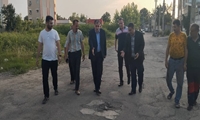 بازدید دکتر سیدشمس شفیعی رئیس کمیسیون برنامه، بودجه و حقوقی شورای اسلامی شهر رشت از مسیر منتهی به بقعه آقاسید عباس واقع در جاده لاکان و پیگیری آسفالت این مسیر پرتردد