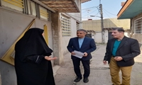 بازدید دکتر سیدحسین رضویان رئیس کمیسیون توسعه پایدار شورای اسلامی شهر رشت از کوچه رحمانی با محوریت پیگیری موضوعات شهروندی