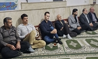حضور دکتر حسن کریمی کرنق رییس کمیسیون بهداشت، محیط زیست و خدمات شهری شورای اسلامی شهر رشت به همراه جمعی از مسئوولین درمراسم یادواره شهدای شهرک سیداحمد خمینی